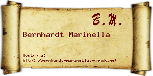 Bernhardt Marinella névjegykártya